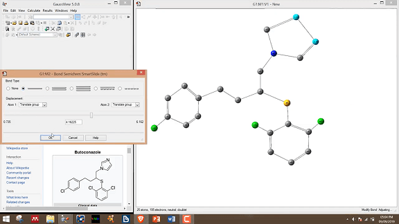 Gaussian: The Molecular Optimization and Frequency Calculation